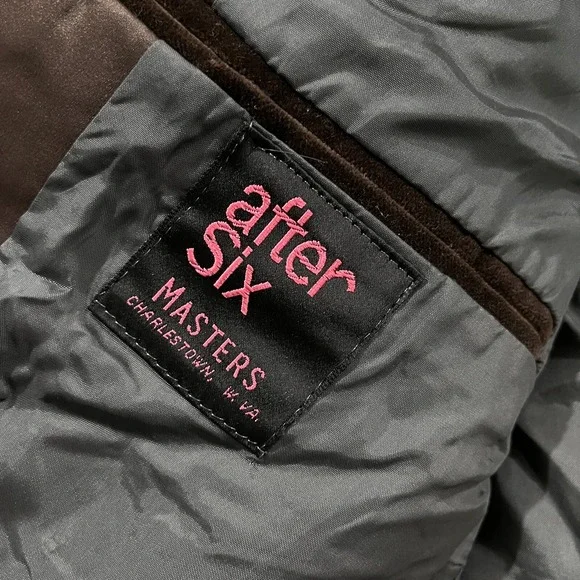 VTG 1970s After Six Tuxedo Mens 40R Jacket Velvet Formal Jacket Preppy USA Made‎ - Picture 4 of 14